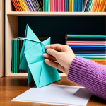 **

"A brightly lit crafting room. A person with well-formed hands, fully clothed in a comfortable sweater, is meticulously folding colorful paper into an origami crane. Various finished origami creations decorate the shelves in the background. Craft supplies like scissors, glue, and patterned paper are neatly arranged on a wooden table. The scene should convey a sense of calm and creativity. Safe for work, appropriate content, modest and family-friendly, professional photography, perfect anatomy, natural proportions, well-formed hands, proper finger count, natural body proportions."

**