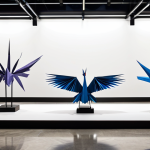 **

"A brightly lit exhibition showcasing origami art. Focus on intricate paper cranes displayed on minimalist stands, bathed in soft, warm LED lighting. Background is a modern art gallery with polished concrete floors.  Ensure perfect anatomy is not applicable as it's origami. High resolution, professional photography, safe for work, appropriate content, fully clothed (not applicable to the art itself), modest, family-friendly."

**
