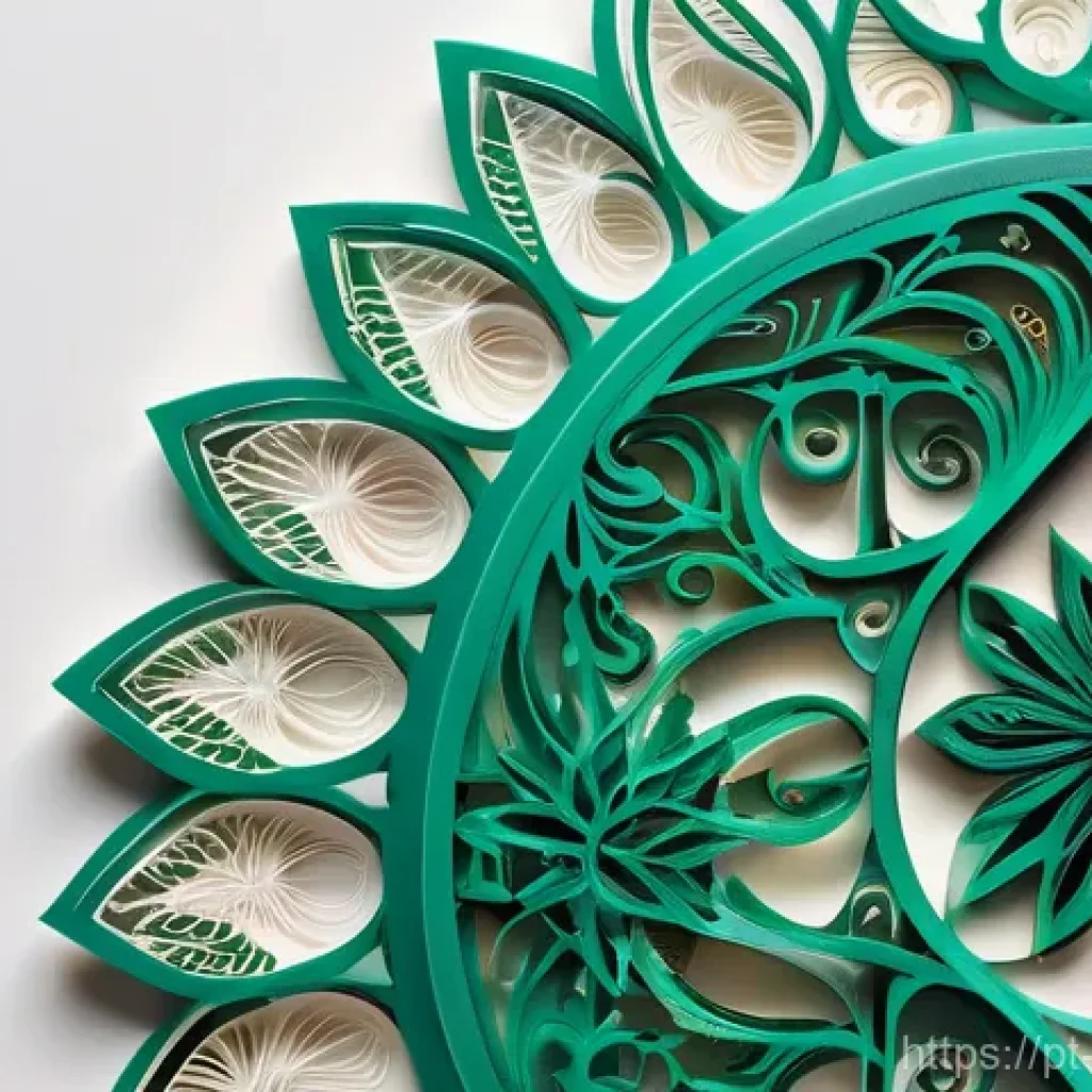 종이공예와 기술 발전 - The Precision of Laser-Cut Paper Filigree and 3D Printed Integration**

"A mesmerizing macro shot of...