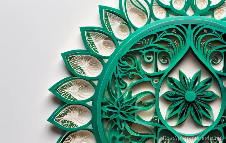 종이공예와 기술 발전 - The Precision of Laser-Cut Paper Filigree and 3D Printed Integration**

"A mesmerizing macro shot of...